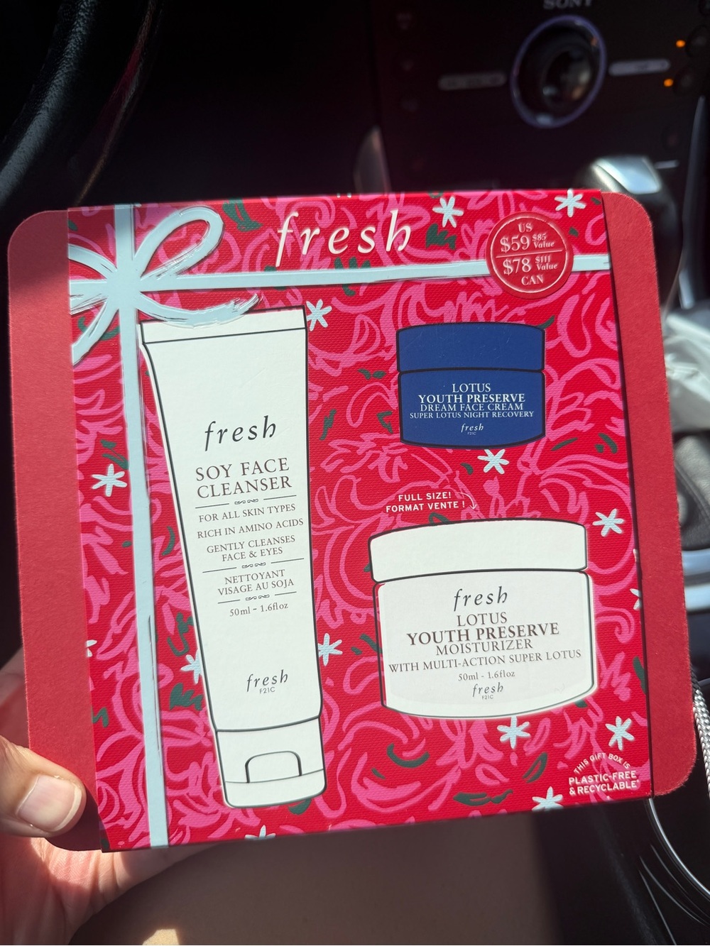 fresh 3pc skincare set
